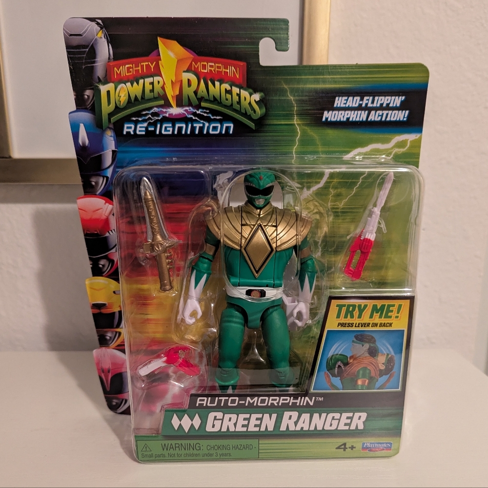 Playmates Mighty Morphin Power Rangers Re-Ignition Auto-Morphin Green Ranger